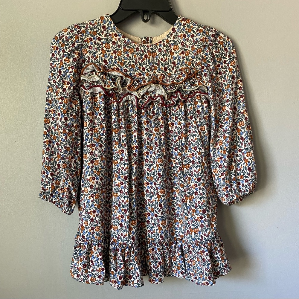 Zara Floral Ruffle Dress